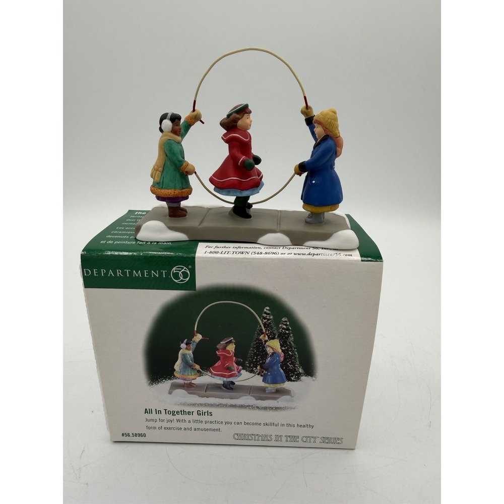 Dept 56 Christmas in the City "All in Together Girls" 🎄👧👧 –Accessory Figurine